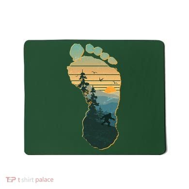 Bigfoot Wilderness Footprint Mousepad