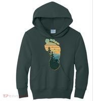 Bigfoot Wilderness Footprint Kids Hoodie thumb 0