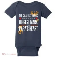 Biggest Mark Papa's Heart  Baby Bodysuit thumb 0