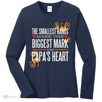 Biggest Mark Papa's Heart  Women's Long Sleeve Shirt