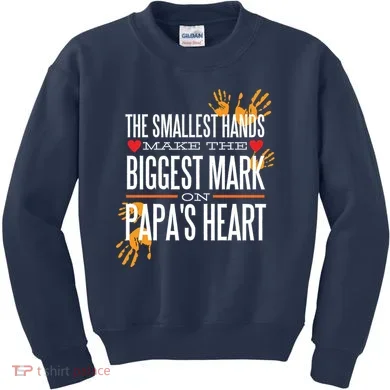 Biggest Mark Papa's Heart  Kids Sweatshirt