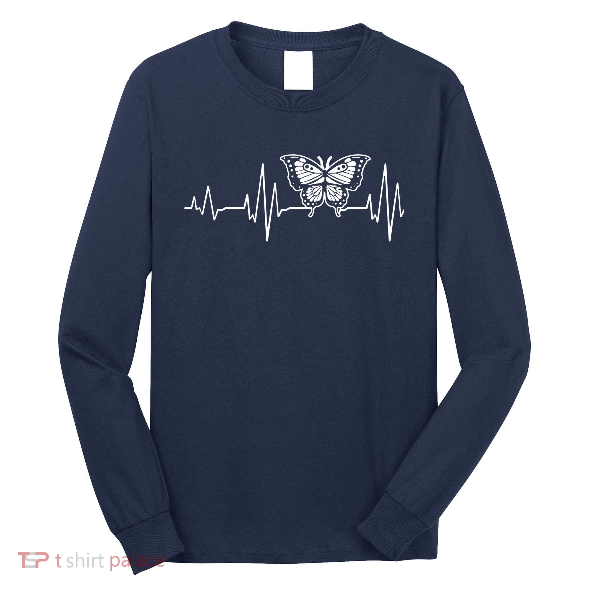 Butterfly Insect Heartbeat Butterflies Long Sleeve Shirt