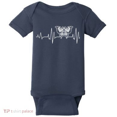 Butterfly Insect Heartbeat Butterflies Baby Bodysuit