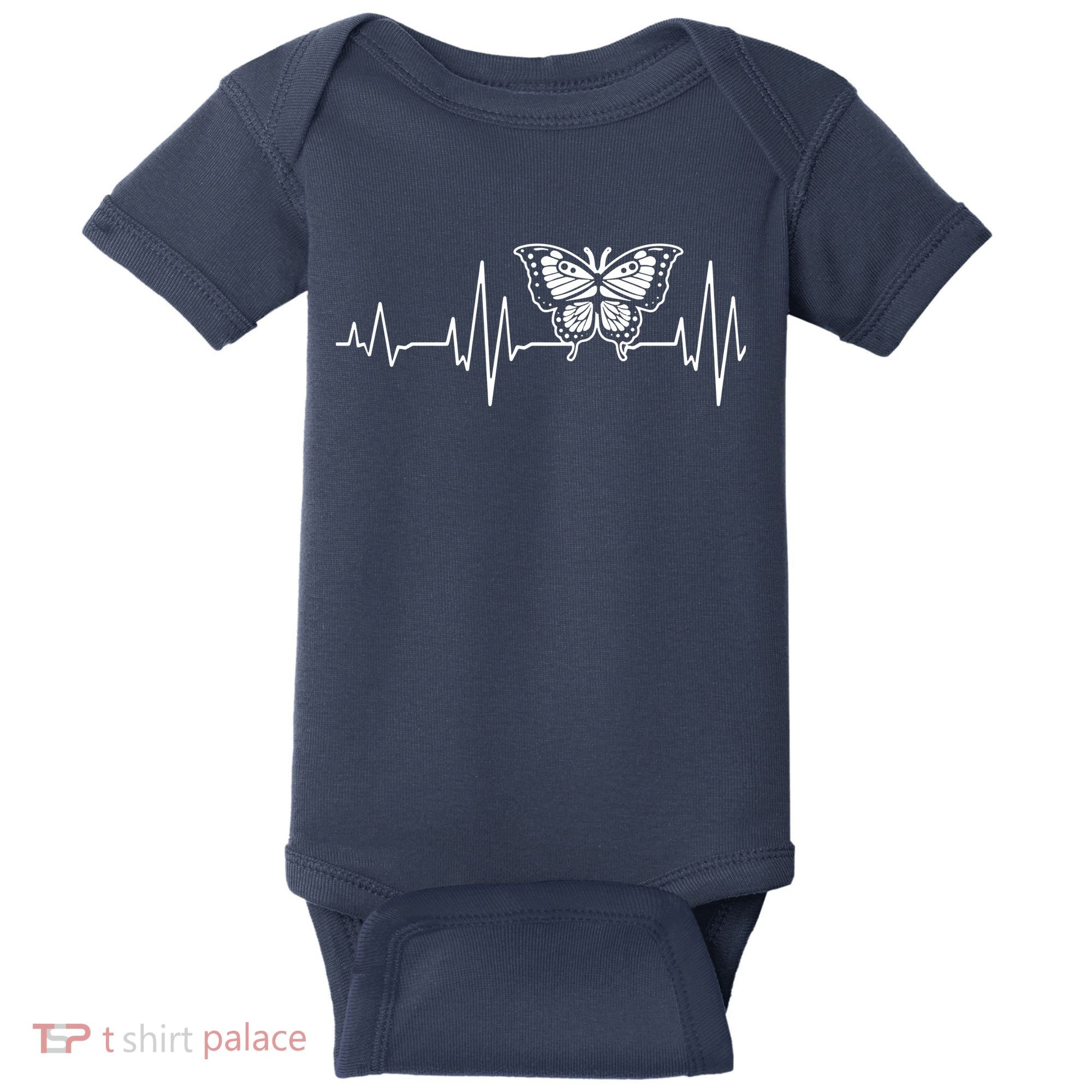 Butterfly Insect Heartbeat Butterflies Baby Bodysuit