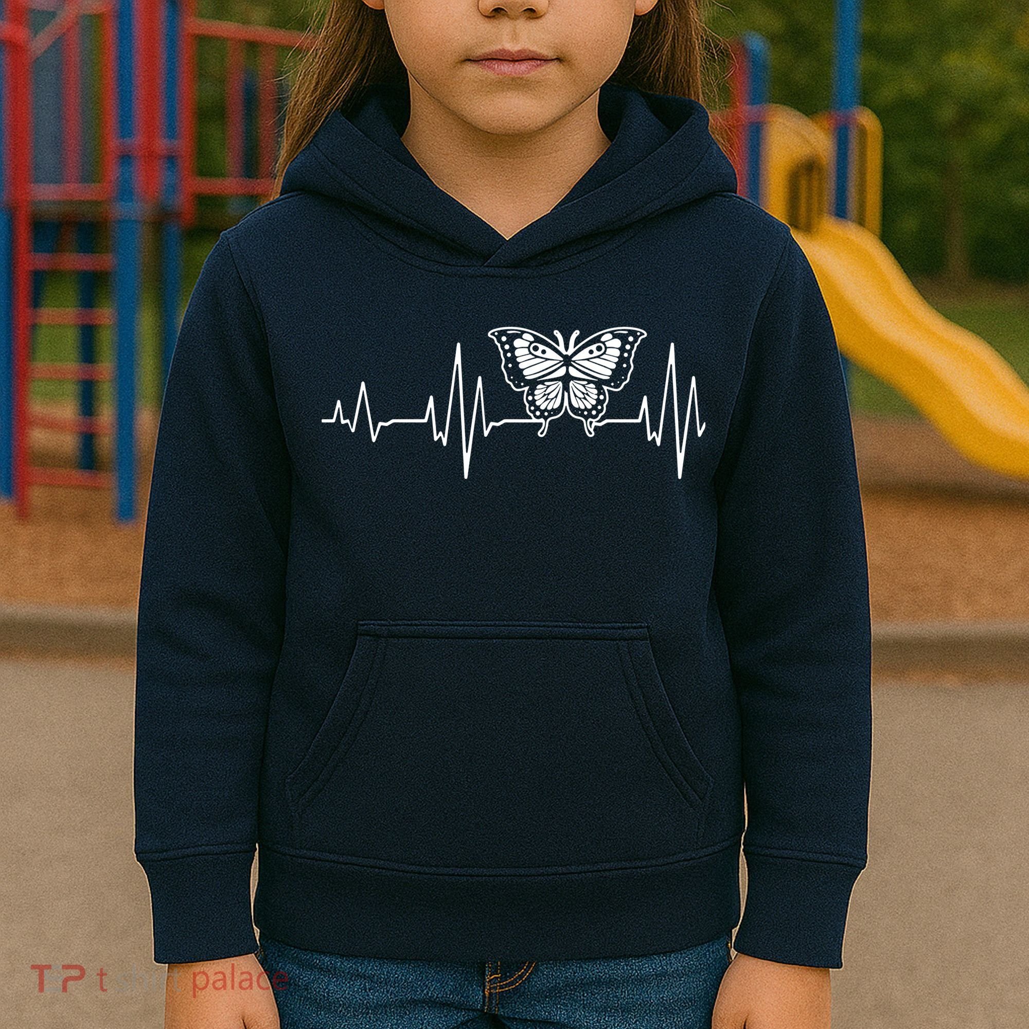 Butterfly Insect Heartbeat Butterflies Kids Hoodie