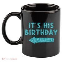 Birthday It´S His Birthday 11oz C Handle Ceramic Mug thumb 2