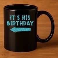Birthday It´S His Birthday 11oz C Handle Ceramic Mug thumb 3