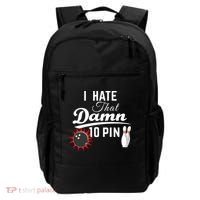 Bowling I Hate That Damn 10 Pin Backpack thumb 0