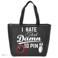 Bowling I Hate That Damn 10 Pin Tote Bag thumb 0