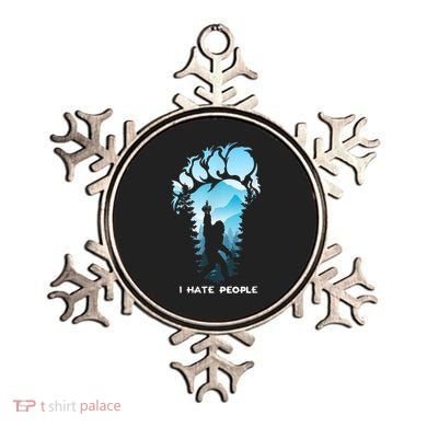Bigfoot I Hate People Bigfoot Camping Watercolor Ornament