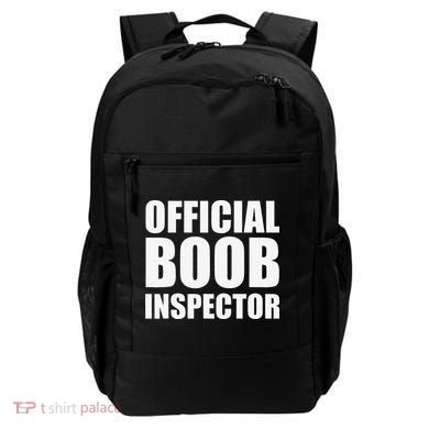 Boob Inspector Halloween Costume Gift Boobs 31st October Backpack