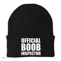 Boob Inspector Halloween Costume Gift Boobs 31st October Beanie thumb 0