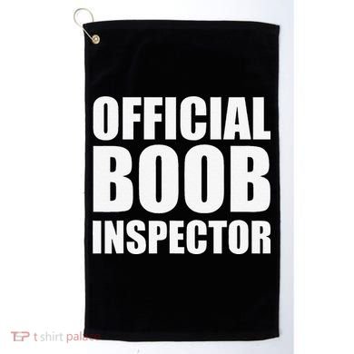 Boob Inspector Halloween Costume Gift Boobs 31st October Golf Towel