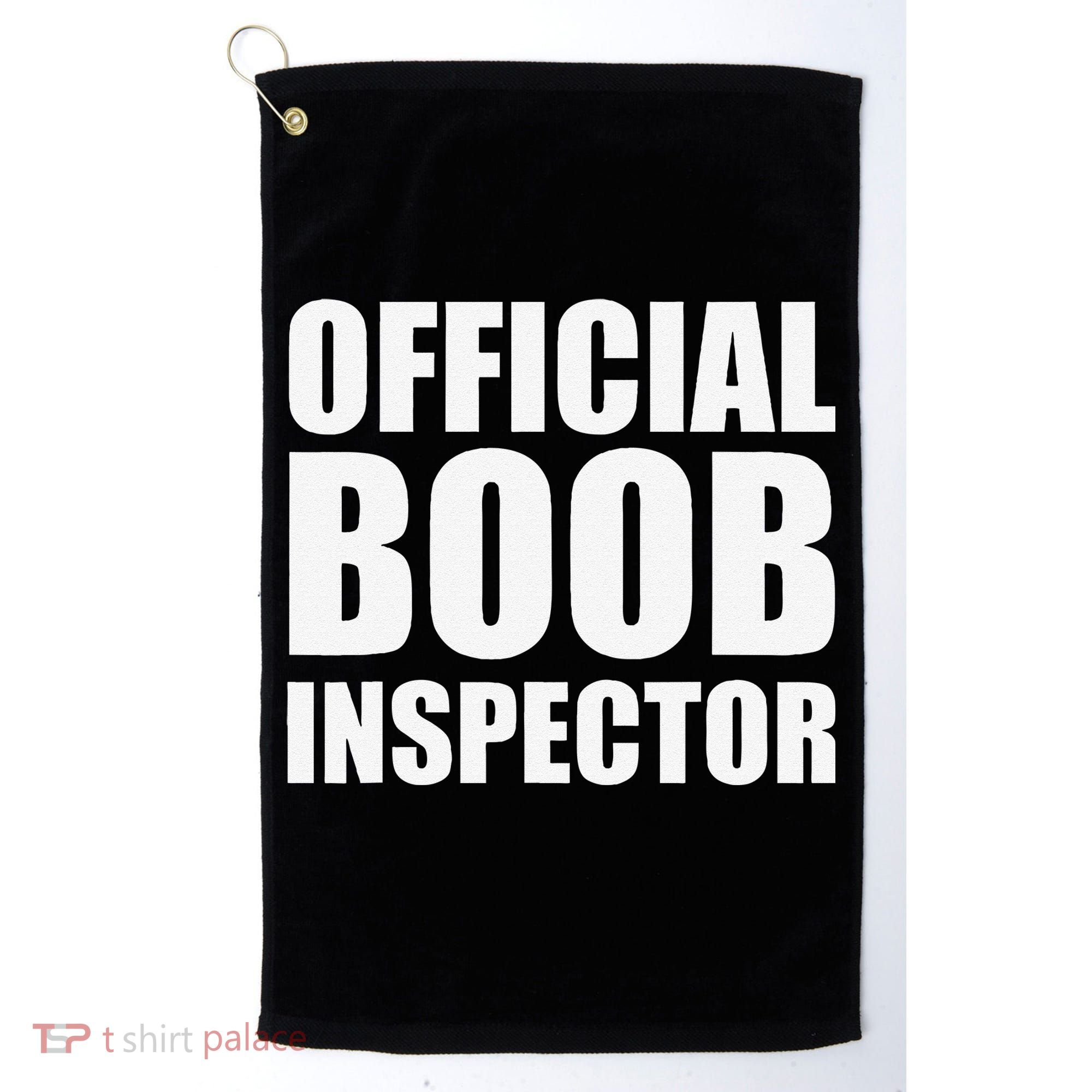 Boob Inspector Halloween Costume Gift Boobs 31st October Golf Towel