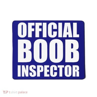 Boob Inspector Halloween Costume Gift Boobs 31st October Mousepad