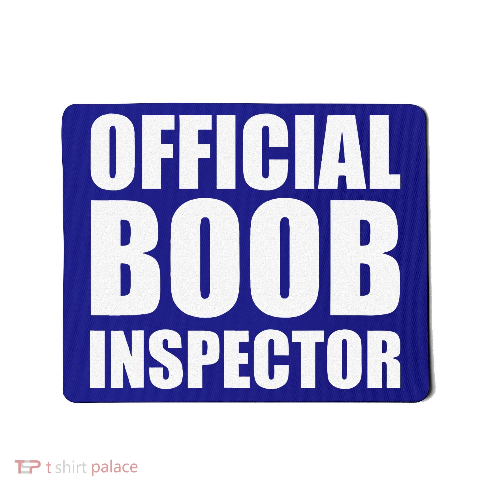 Boob Inspector Halloween Costume Gift Boobs 31st October Mousepad