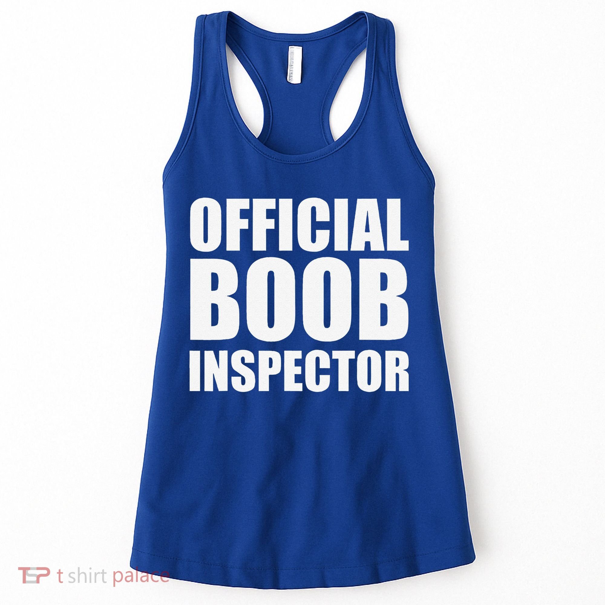 Boob Inspector Halloween Costume Gift Boobs 31st October Women's Tank Top