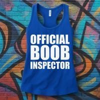 Boob Inspector Halloween Costume Gift Boobs 31st October Women's Tank Top thumb 3