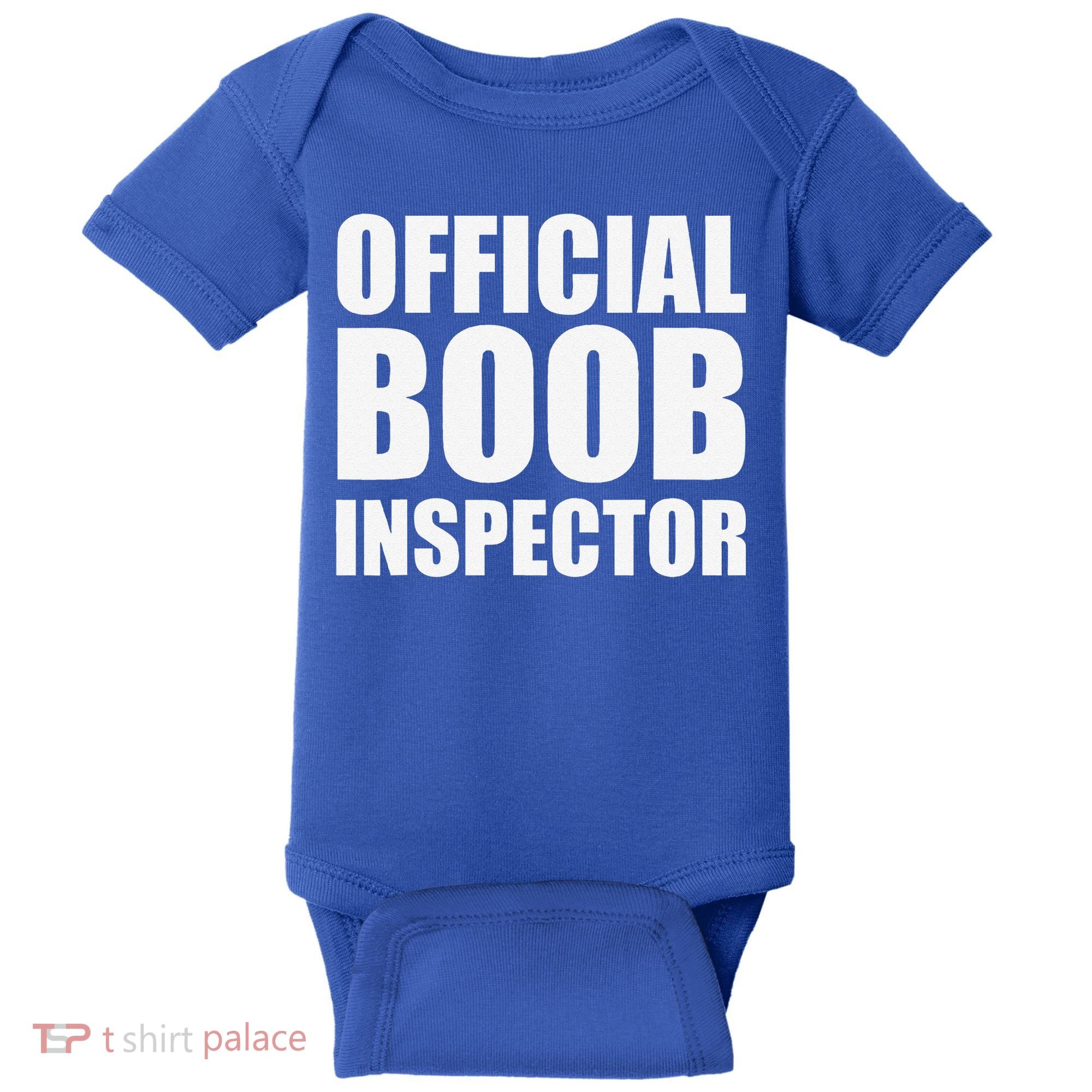 Boob Inspector Halloween Costume Gift Boobs 31st October Baby Bodysuit