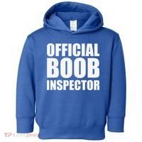 Boob Inspector Halloween Costume Gift Boobs 31st October Toddler Hoodie thumb 0