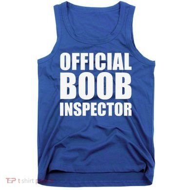 Boob Inspector Halloween Costume Gift Boobs 31st October Tank Top