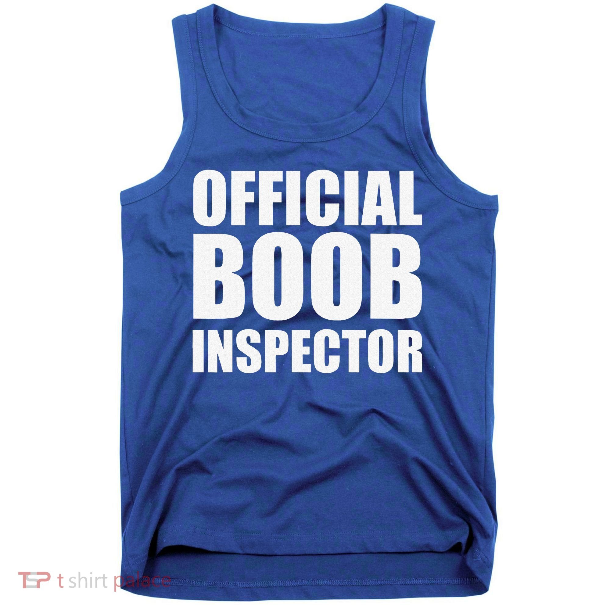 Boob Inspector Halloween Costume Gift Boobs 31st October Tank Top