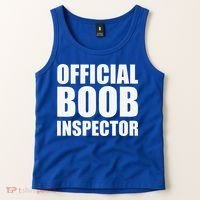Boob Inspector Halloween Costume Gift Boobs 31st October Tank Top thumb 2