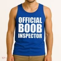 Boob Inspector Halloween Costume Gift Boobs 31st October Tank Top thumb 3