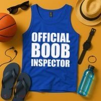 Boob Inspector Halloween Costume Gift Boobs 31st October Tank Top thumb 4