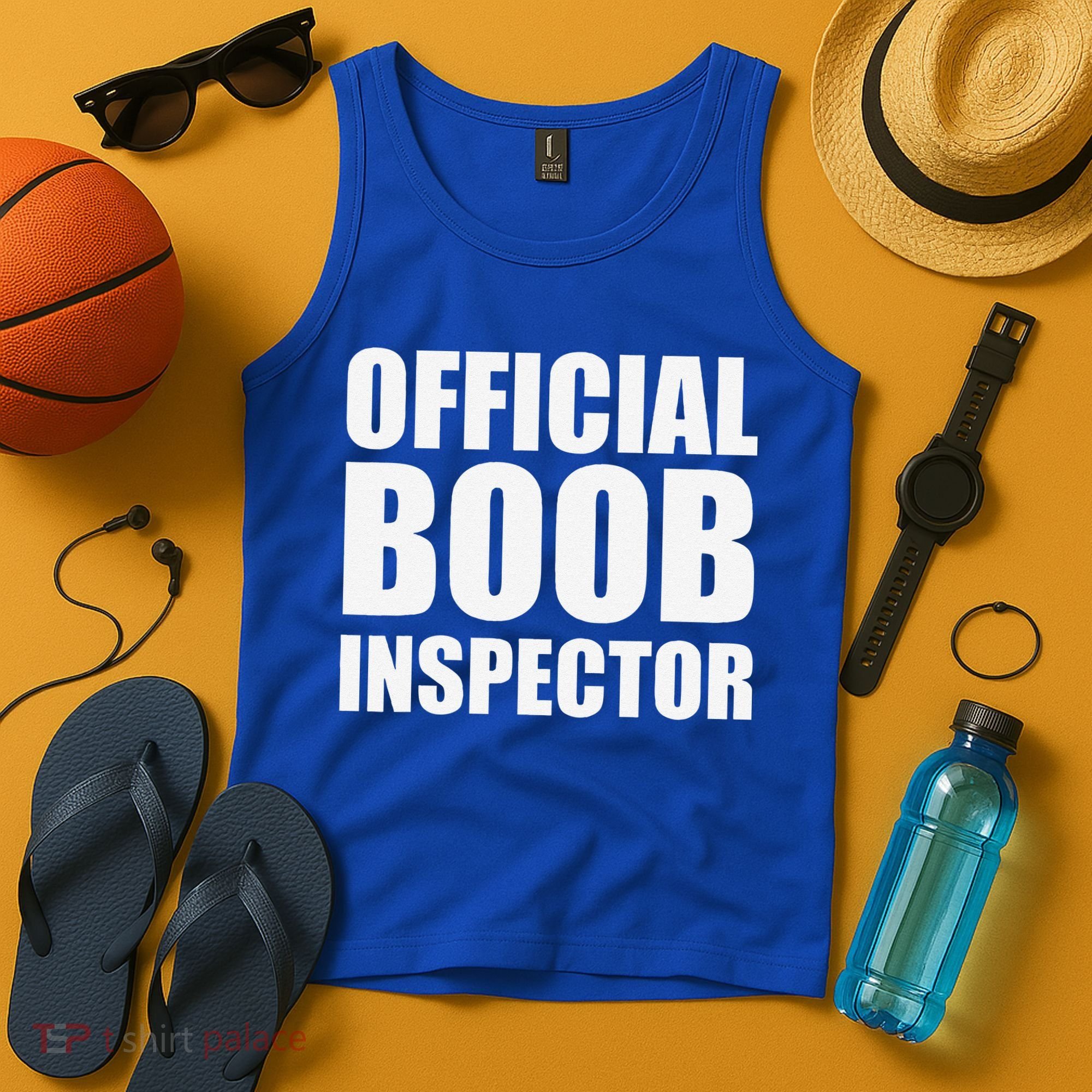 Boob Inspector Halloween Costume Gift Boobs 31st October Tank Top