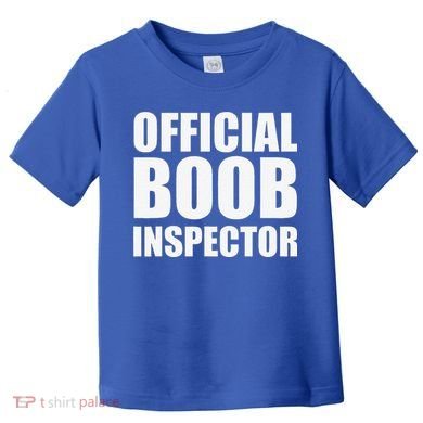 Boob Inspector Halloween Costume Gift Boobs 31st October Toddler T-Shirt