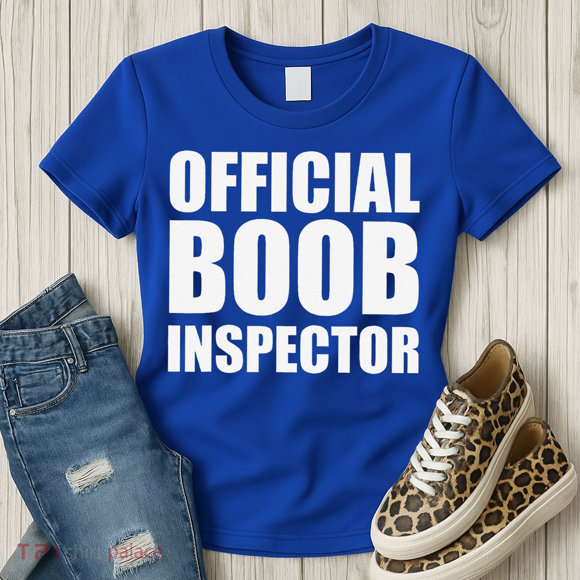 Boob Inspector Halloween Costume Gift Boobs 31st October Women's T-Shirt