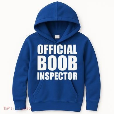 Boob Inspector Halloween Costume Gift Boobs 31st October Kids Hoodie