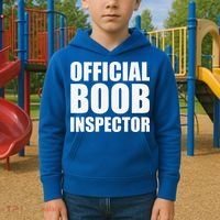 Boob Inspector Halloween Costume Gift Boobs 31st October Kids Hoodie thumb 2