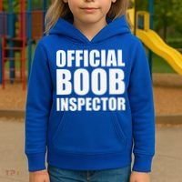 Boob Inspector Halloween Costume Gift Boobs 31st October Kids Hoodie thumb 3