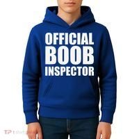 Boob Inspector Halloween Costume Gift Boobs 31st October Kids Hoodie thumb 4