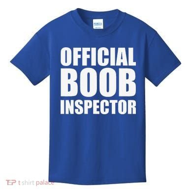 Boob Inspector Halloween Costume Gift Boobs 31st October Kids T-Shirt