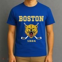 Boston Ice Hockey Fear The Bear T-Shirt thumb 3