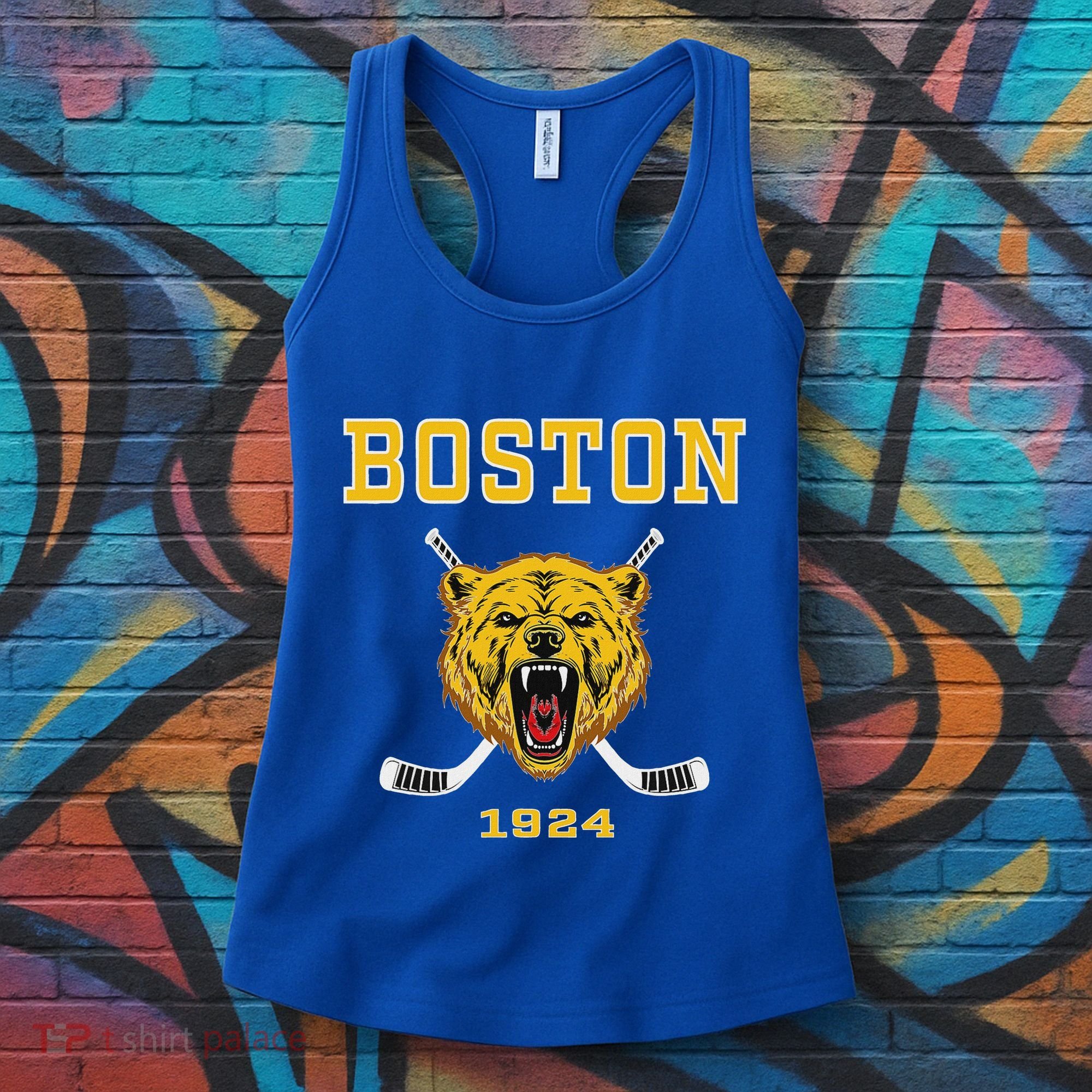 Boston Ice Hockey Fear The Bear Women's Tank Top