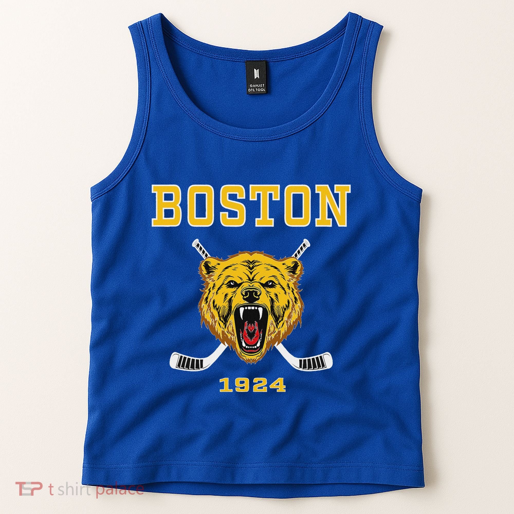 Boston Ice Hockey Fear The Bear Tank Top
