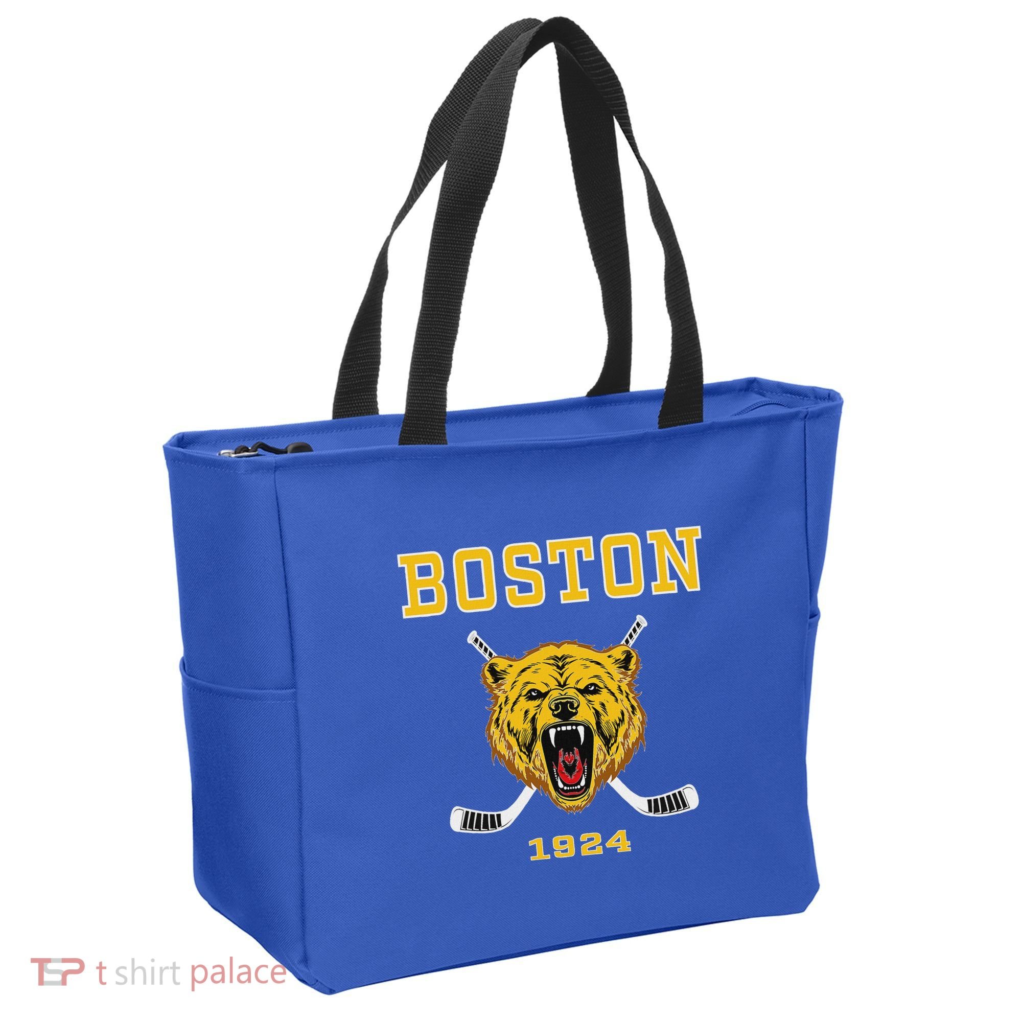 Boston Ice Hockey Fear The Bear Tote Bag