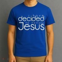 Baptism I Have Decided To Follow Jesus T-Shirt thumb 3