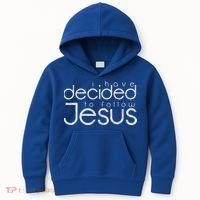 Baptism I Have Decided To Follow Jesus Kids Hoodie thumb 0