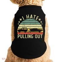 Boat I Hate Pulling Out Retro Boating Captain Motorboat Gift Doggie Tank thumb 0