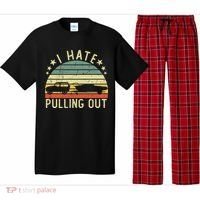 Boat I Hate Pulling Out Retro Boating Captain Motorboat Gift Pajama Set thumb 0