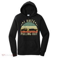 Boat I Hate Pulling Out Retro Boating Captain Motorboat Gift Women's Hoodie thumb 0