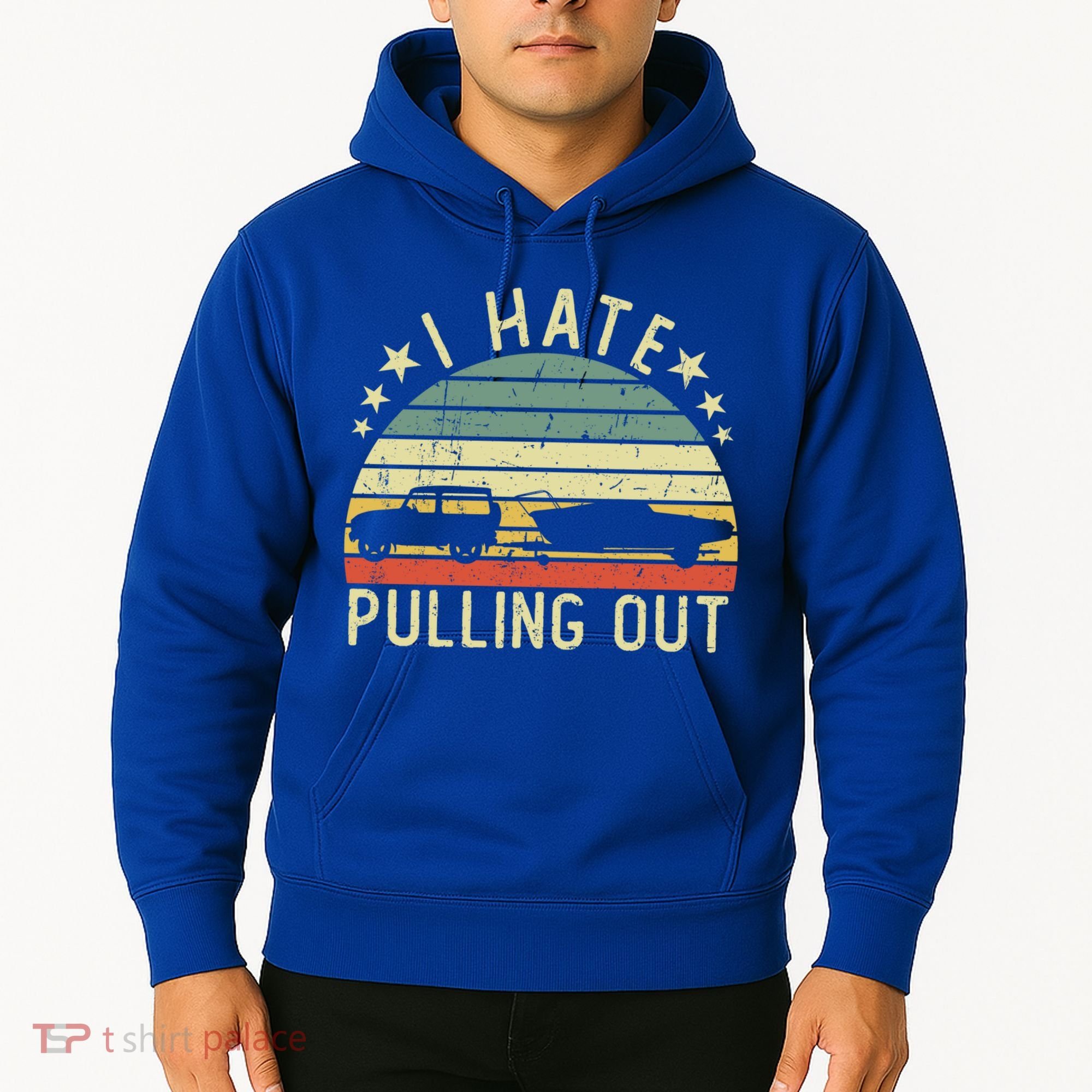 Boat I Hate Pulling Out Retro Boating Captain Motorboat Gift Hoodie