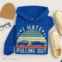 Boat I Hate Pulling Out Retro Boating Captain Motorboat Gift Hoodie thumb 4