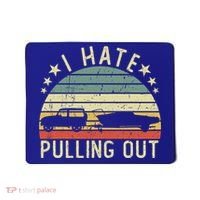 Boat I Hate Pulling Out Retro Boating Captain Motorboat Gift Mousepad thumb 0