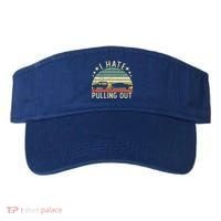Boat I Hate Pulling Out Retro Boating Captain Motorboat Gift Visor thumb 0